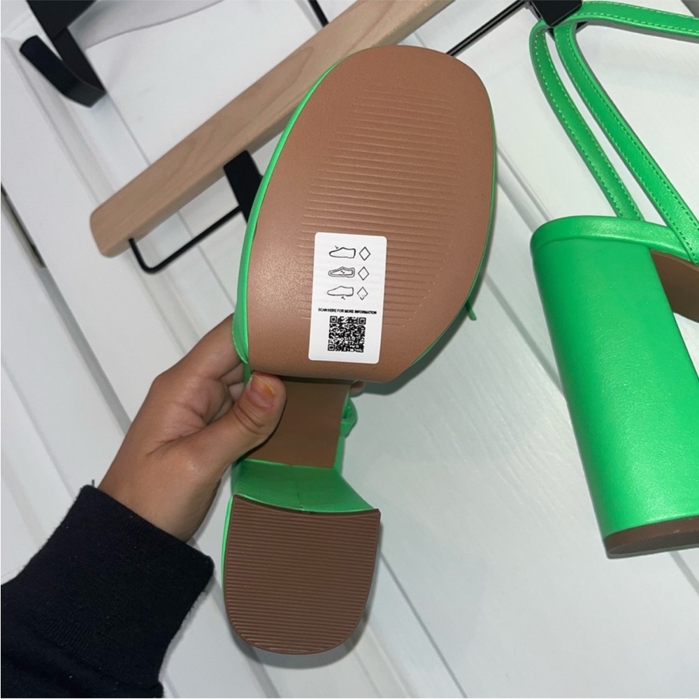 ASOS Neon Green Platform Sandals - Picture 4 of 5